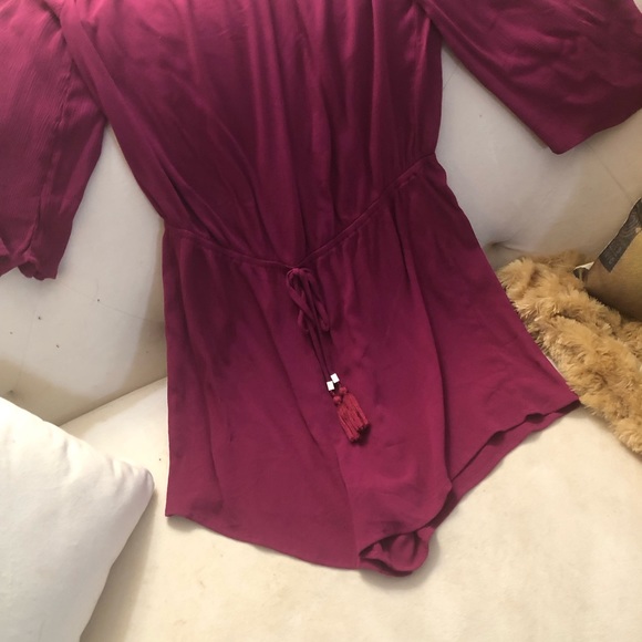 White House Black Market off the shoulder romper .Medium - Picture 5 of 6